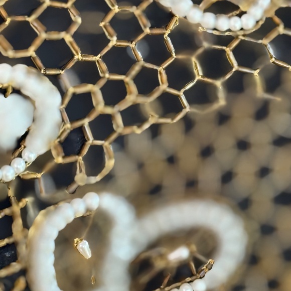 Nieman Marcus Vintage Beaded Bolero in Black, Gold & White - Picture 5 of 5